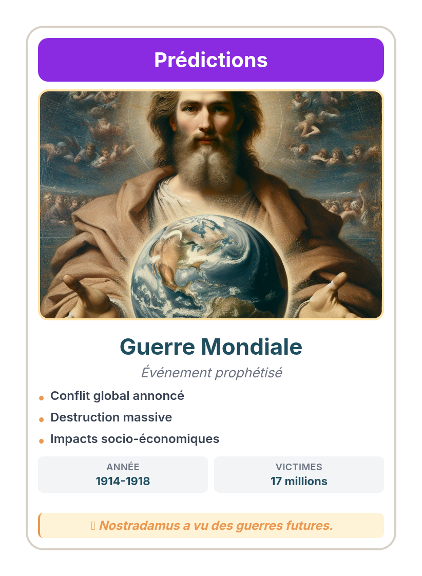 Prédiction - Guerre Mondiale